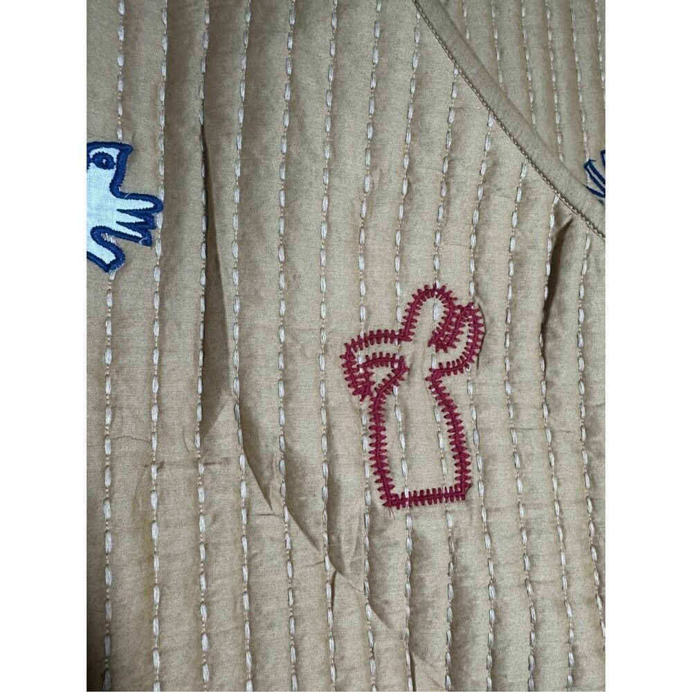 NWOT Zara Embroidered Quilted Vest Size L - Picture 4 of 13